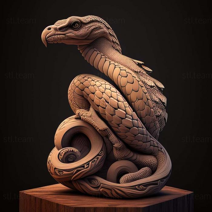 3D model Montivipera albicornuta (STL)